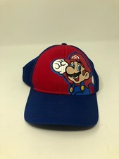 Super Mario Youth Cap Hat Hook And Loop Trucker Baseball