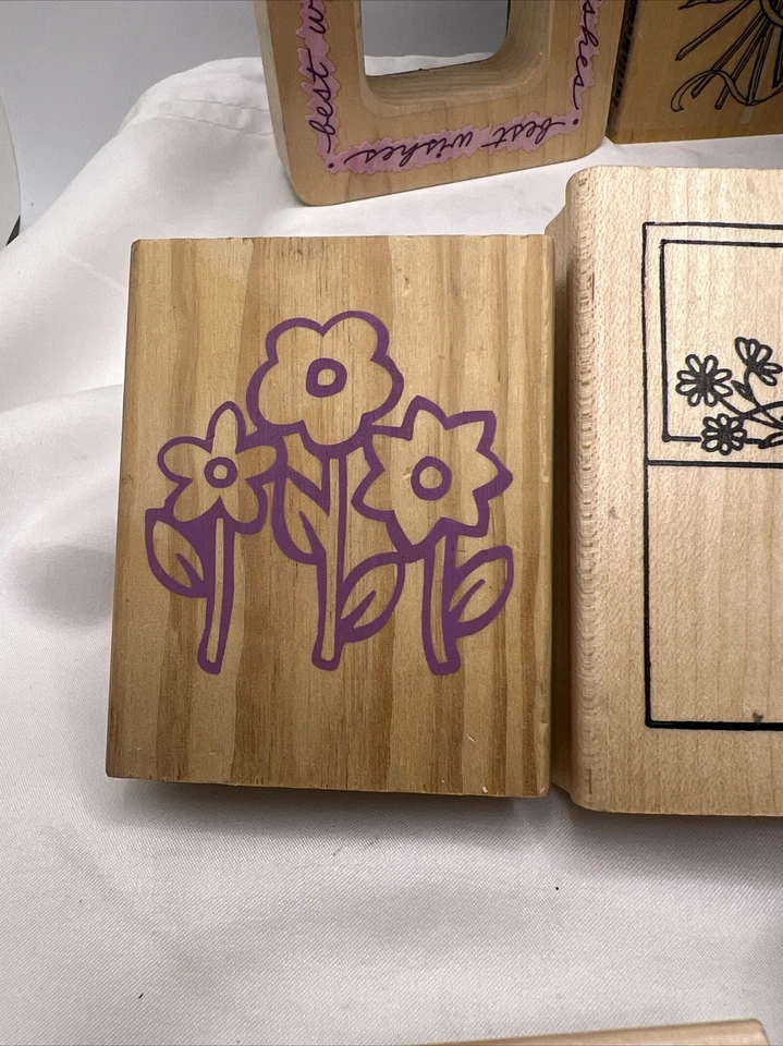 Lote de 13 estampillas de goma Holly Berry House Dewey Inkum estampillas y más Foto 2 de 4