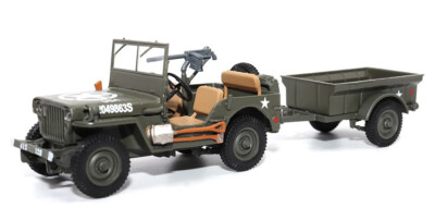 Centauria 1:8 - Model Militair Voertuig - Jeep Willys MB Con Rimorchio - Foto 5
