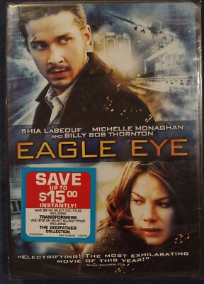 Eagle Eye (DVD, 2008) NEW SEALED 