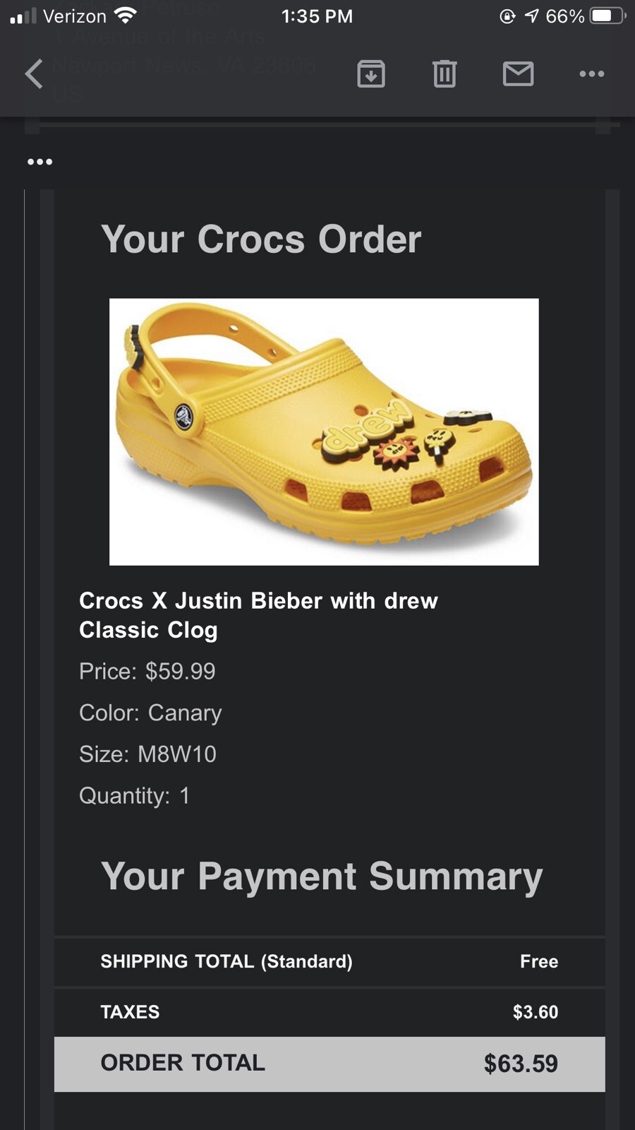 crocs size m8w10
