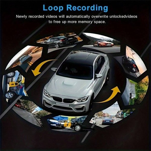 1080P Dual Dash Cam w/IR Night Vision,Loop Recording 170° Wide Angle -3.16'' IPS - Picture 8 of 24