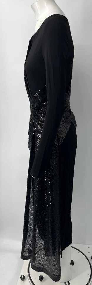 Vestido Prabal Gurung Shilu Twist-Front Manga Larga Lentejuelas Línea A talla 12 Foto 4 de 4