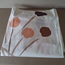 Marimekko Oy by Dan River 1980 Twin No Iron Percale Flat Sheet Brown Tones