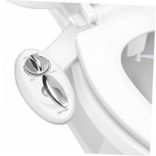 NEO 180 - Non-Electric Bidet Attachment for Toilet Seat Dual Nozzle, White