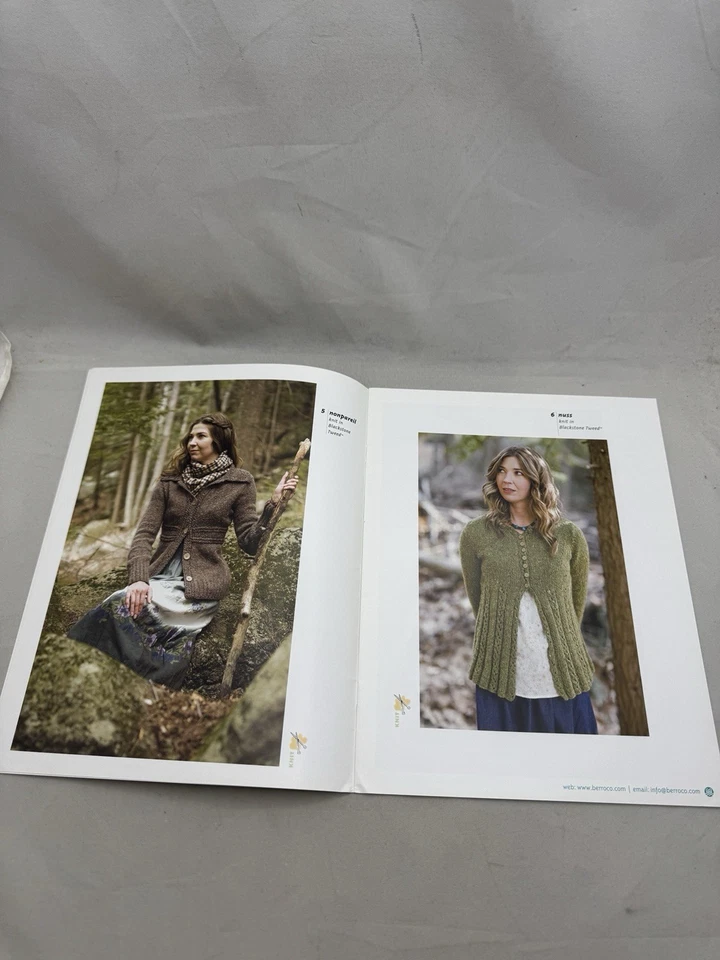 Blackstone Tweed Berroco Knitting Book Volume 288 Patterns Sweater Dress Scarf - Image 4 of 4