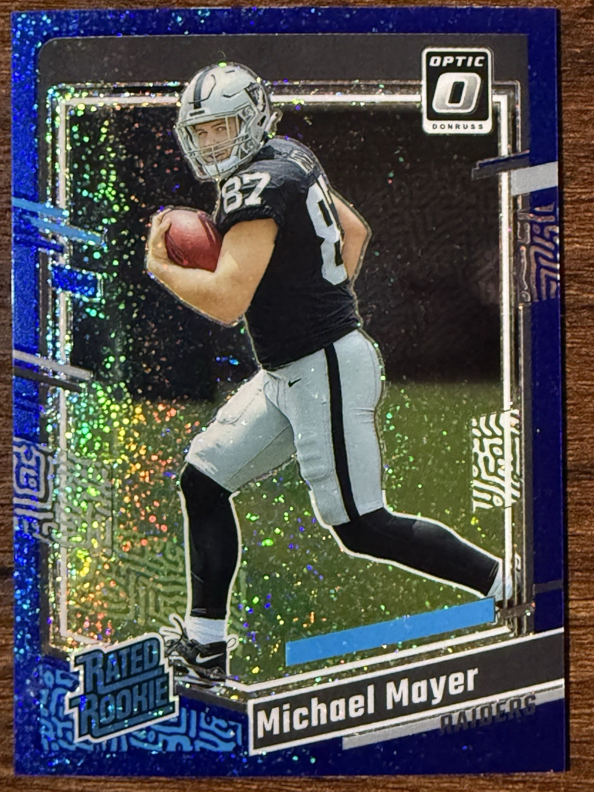 2023 Donruss Optic Michael Mayer RC Blue Glitter Prizm Rated Rookie #260 SP