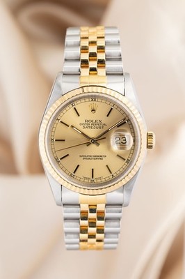 Rolex Datejust 36 Stahl/Gold Automatik Rolex Service 2013 16233 Service Papier