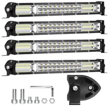 Led Lights for Truck, 12 Inch Slim Led Light Bar, 12V 24V 15000lm led Work Li...