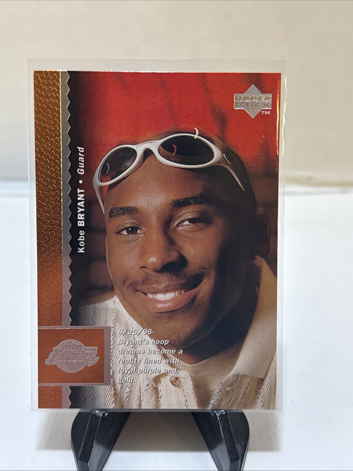 1996-97 ROOKIE Kobe Bryant #58 (RC) GOLD Upper Deck