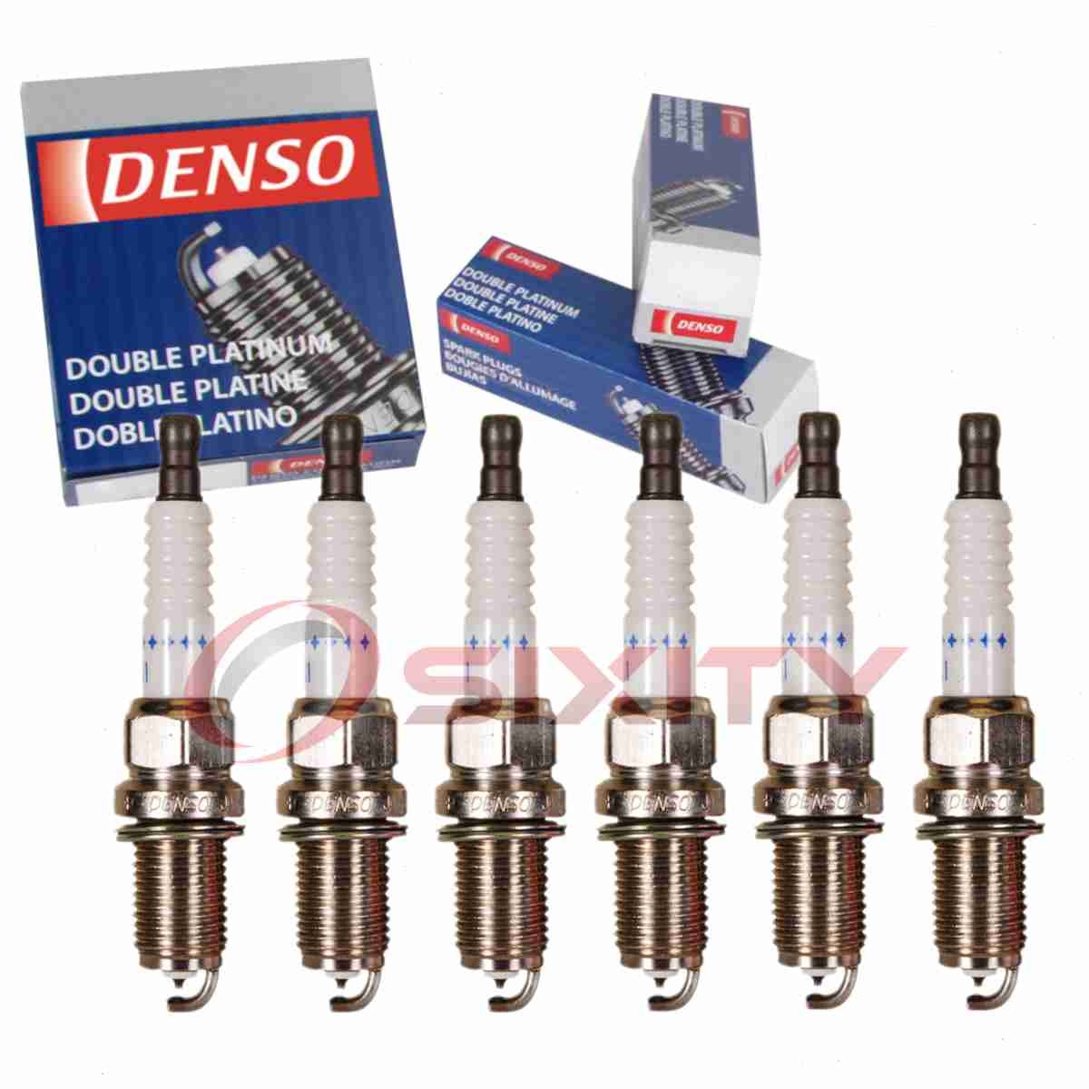 6 pc Denso Platinum Long Life Spark Plugs for 1991-1999 Mitsubishi 3000GT wp