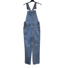 Primark Dungarees Light Blue Wide Leg Overalls Uk Women's M 10 W28 L29