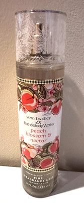 Bath & Body Works Vera Bradley PEACH BLOSSOM & NECTAR Mist Body Spray 8 oz NEW