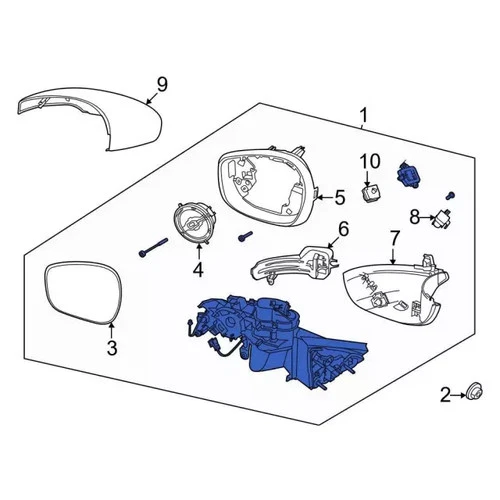 Genuine Ford Mirror Assembly LJ8Z-17683-LA
