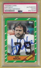 1986 Topps Bob Golic Browns Auto PSA/DNA