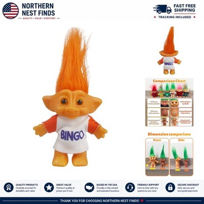 Adorable 7.5'' Retro Troll Doll - Perfect for Collections, Crafts & Party Favors
