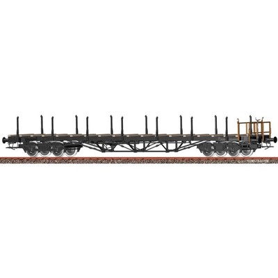 Brawa 50654 Drehgestellflachwagen Rkmo der DR, Ep. IV H0 + Neu