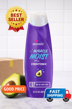 Aussie Miracle Moist Conditioner for Dry Hair Paraben Free 12.1 oz 0.52 per fl oz