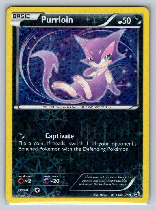 Purrloin RC13/RC25 Legendary Treasures: Radiant Collection Common LP Pokemon TCG