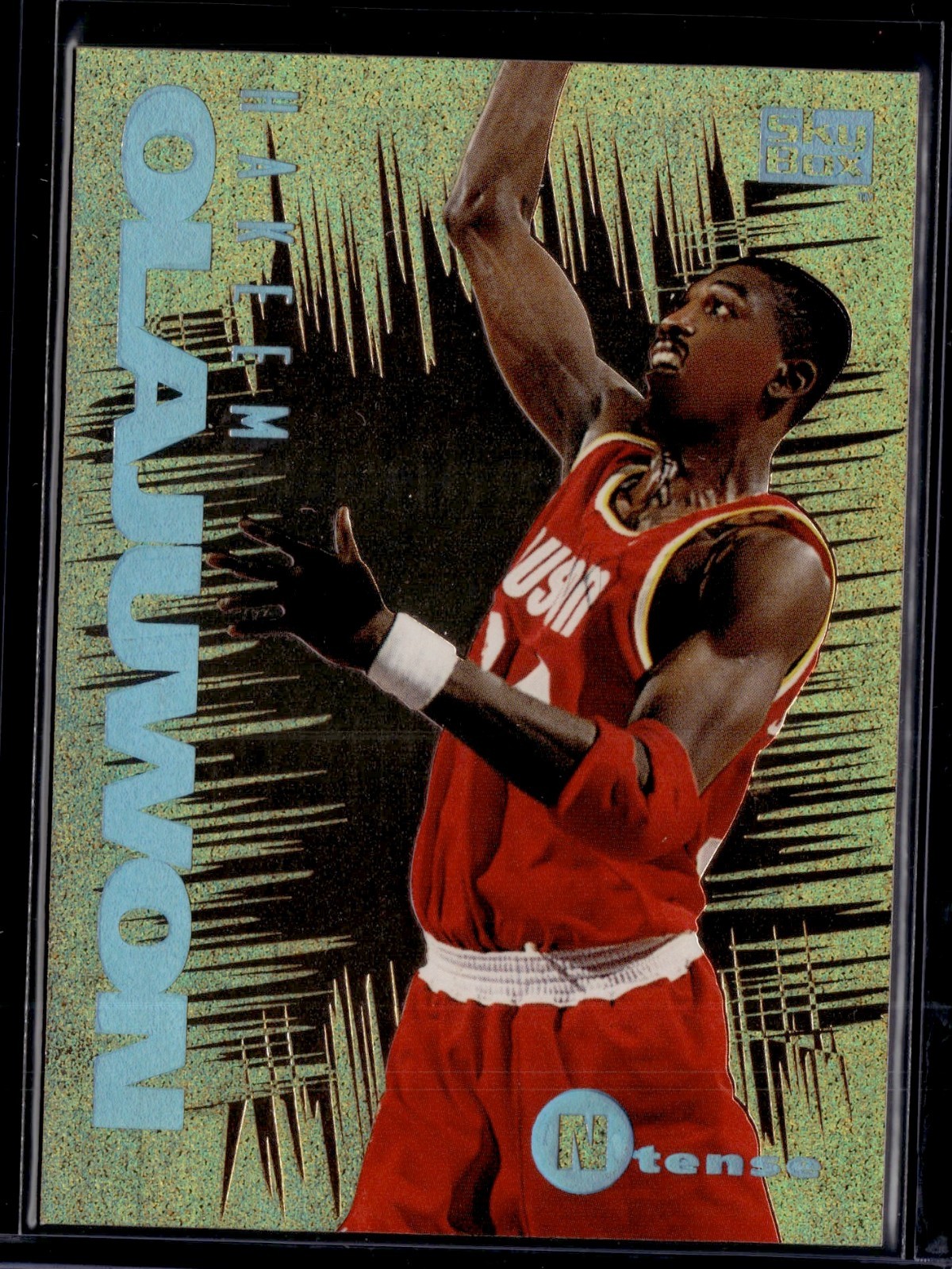 1994-95 Skybox Emotion - Hakeem Olajuwon #8 N-Tense