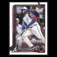 Travis dArnaud #325 2025 Topps Atlanta Braves Baseball Card MLB NM