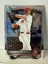 Mason Neville 2025 Bowman Draft #BDC-109 Chrome Mega Mojo Refractor Reds