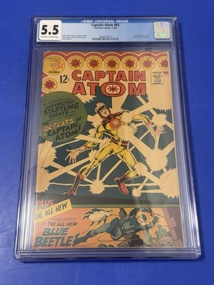 Captain Atom #83 CGC 5.5 1st Appearance Blue Beetle Ted Kord Charlton Comic 1966