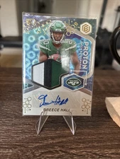 2022 Panini Elements Football Breece Hall JETS#’d/75 RPA( 3 Color)- BIG GAMES!