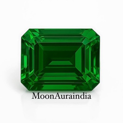 10ct Natural Green Emerald cut Emerald  Gemstone Faceted Loose Emerald Gemstone