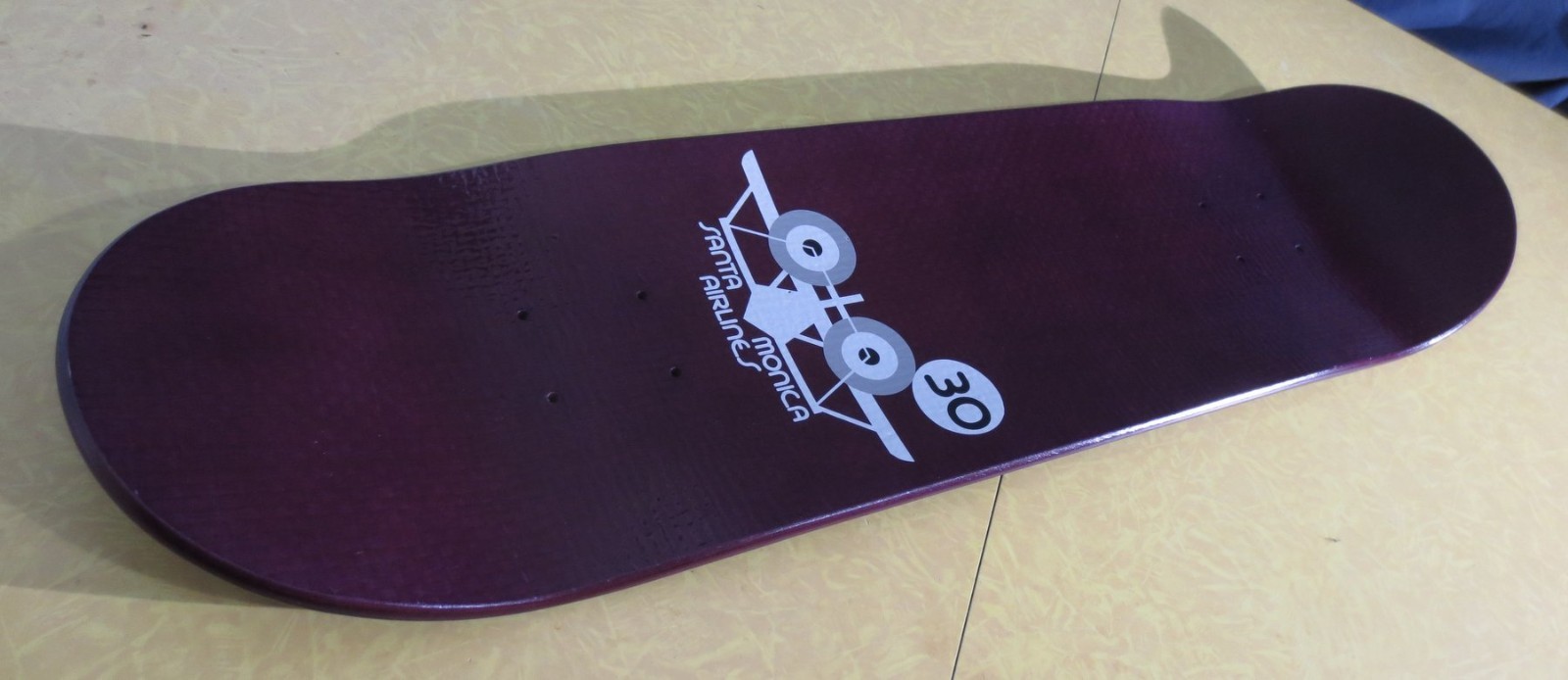 2008 SMA SANTA MONICA AIRLINES 30th Anniv Blackbird FIBERLAM Skateboard Deck NOS