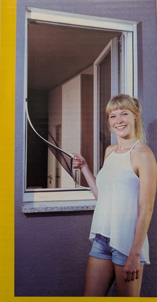 Schellenberg 100X120Cm Fliegengitter Magnetrahmen Insektenschutz Fenster-image
