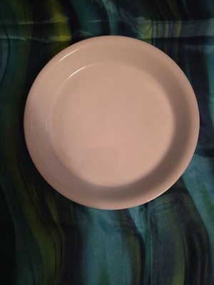 VTG Anchor Hocking Fire-King White Milk Glass Pie Pan Dish 10'' #462 EUC RARE