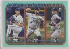 2024 Series 1 League Leaders Aqua Chris Bassitt Zach Eflin Gerrit Cole #57 16we