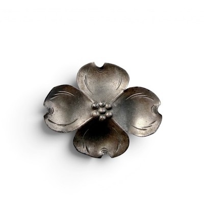 Vintage Sterling Silver 925 Dogwood Flower Pin Brooch Signed