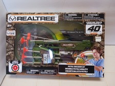 RealTree: Toy Pistol Crossbow Set - 14" - Green-Camo - 4 Arrows 8 