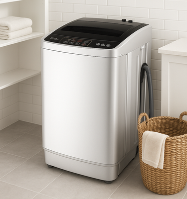 #ad 17.8lbs Full Auto Washing Machine Washer Spin dry Apartment with 4 Wash Programs $219.99