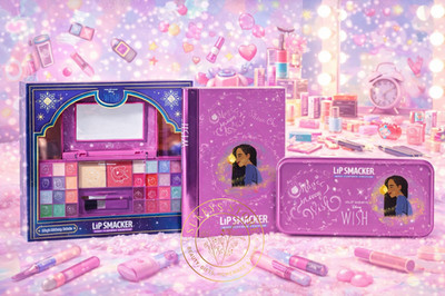 Disney Wish Kinder Make Up Paket Lip Smacker 3 Teile: Palette Buch & Blech Sets
