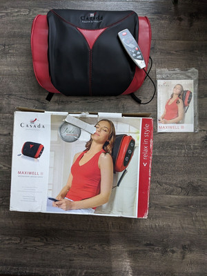Casada Maxiwell III Massage Cushion CMK-161, & manual, No Power Cord - TESTED