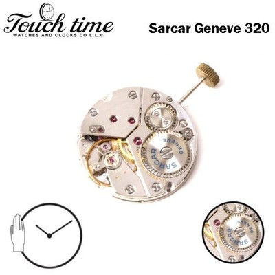 Sarcar Geneve 320 Watch Movement-Silver Color-Manual Wind Parts-Man's Watch.