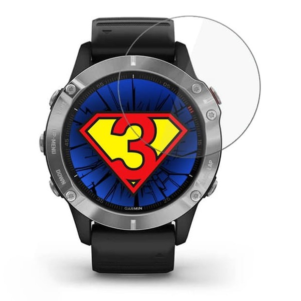 3X Hybridglas FüR Garmin Fenix 5/6/6 Pro 3Mk Displayschutzglas Schutzglas Glas-image