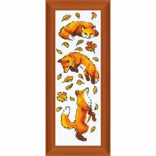 RIOLIS® Foxes in the Leaves Counted Cross-Stitch Kit