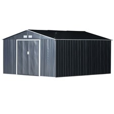 Metal Outdoor Storage Shed Large Garden Utility Tool House for Patio Garage Lawn
