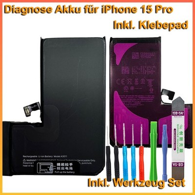 Diagnose Akku für iPhone 15 Pro ohne Fehlermeldung ohne Löten A3011 +TOOL