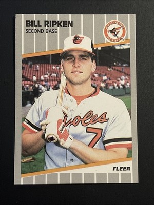 1989 Fleer Baseball Billy Bill Ripken #616 F Face FF Error Black Scribble SSP