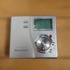 SHARP MD-DR77-S 1bit Portable MiniDisc Recorder Silver Tested Working