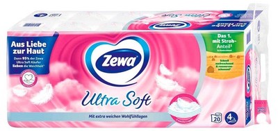 Zewa Toilettenpapier Ultra Soft 5570 4-lagig weiß 150 Blatt/Rolle 200 Rollen
