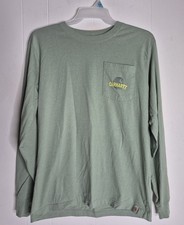 Carhartt Relaxed Fit Long-Sleeve Graphic T-Shirt for Men in Green Sz M