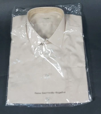 Olymp Chemise Homme Moderne Beige Manches Courtes Taille 44 136 cm Avec OVP - Photo 1/4