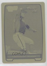 2012 Bowman Chrome Prospects Printing Plate Yellow 1/1 Manuel Hernandez 0l2
