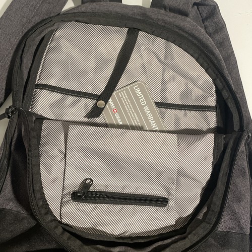 Swiss Gear Grey Backpack WTRA-14-JH-3106 VSC-83 J-28 EUC Laptop Travel Bag - Picture 4 of 8